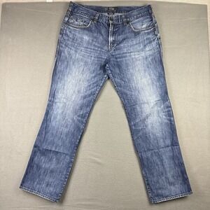Silver Jeans Men 38x34 Blue Grayson Denim Pants Washed Out Faded Distressed